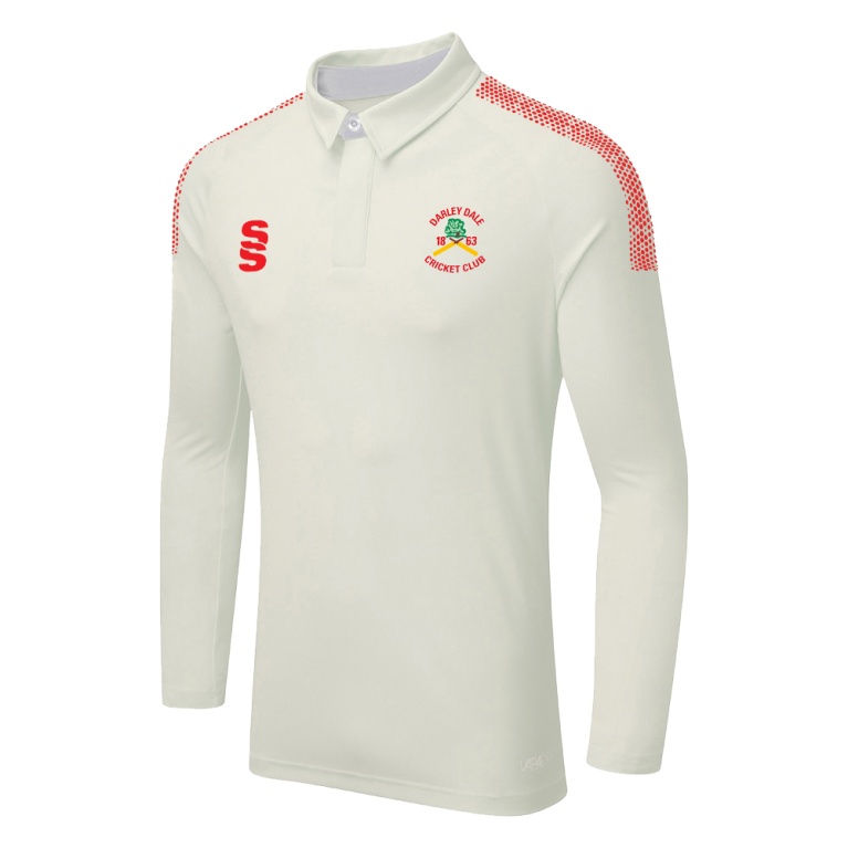 DUAL LONG SLEEVE CRICKET SHIRT (WOMENS)-Ivory