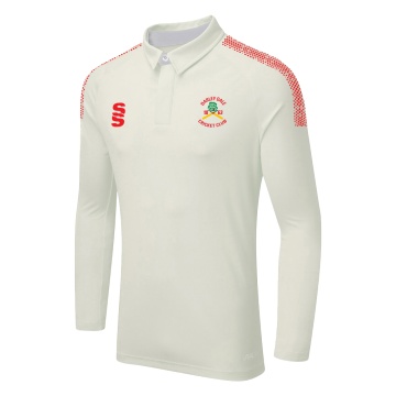 DUAL LONG SLEEVE CRICKET SHIRT (WOMENS)-Ivory