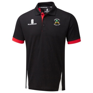 Women's Blade Polo Shirt : Black/Red/White
